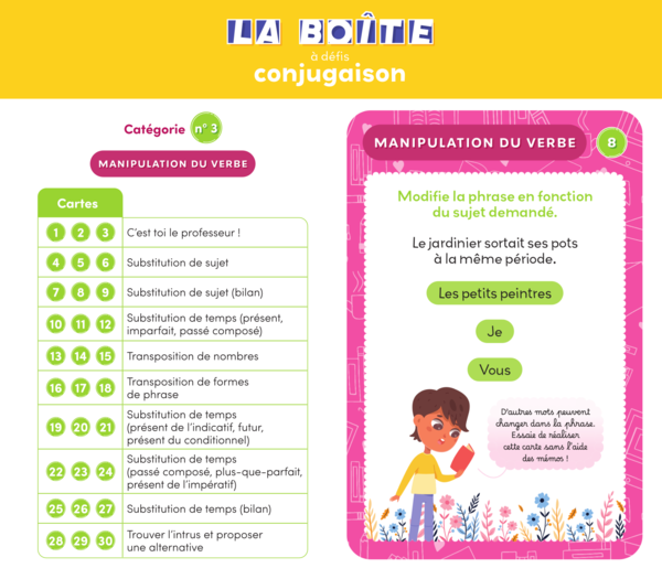 La boîte à défis Conjugaison - CM1-CM2