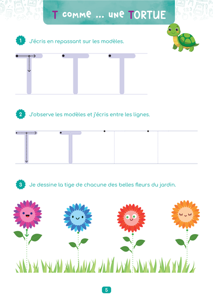 Mon cahier d'activités effaçables - Lettres majuscules MS-GS