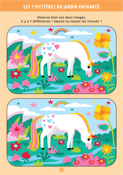 Les licornes - Mon bloc de jeux