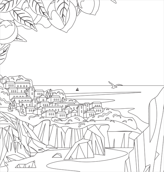 Le Sud - Coloriages pour me détendre