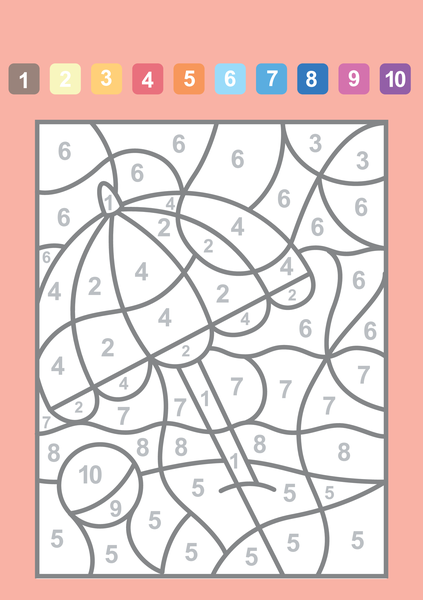 Mon bloc de coloriages magiques : la mer