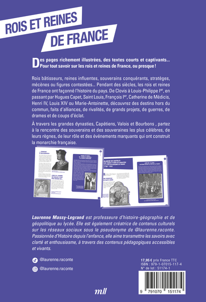 Les rois et reines de France - Pour tout savoir ou presque