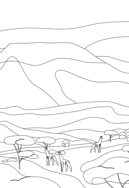 Beaux paysages - 20 cartes à colorier