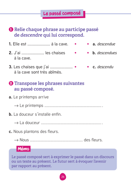 Les fiches d'entraînement effaçables - Français - 6e