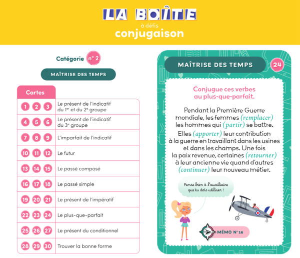 La boîte à défis Conjugaison - CM1-CM2