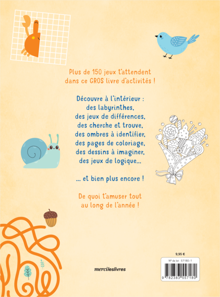 Mon gros livre d'activités pour jouer partout, tout le temps !