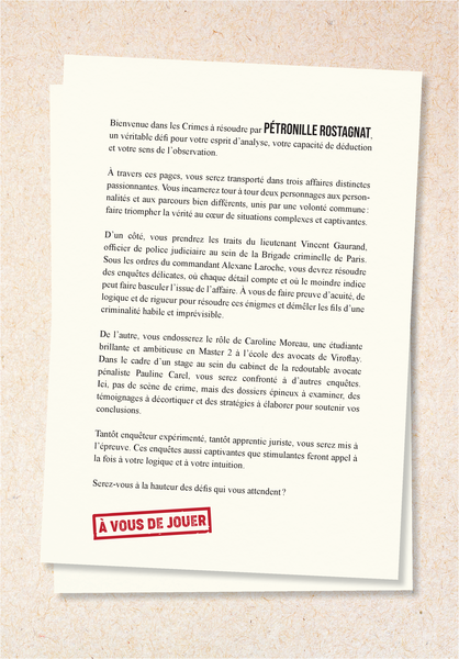 Crimes à résoudre par Pétronille Rostagnat