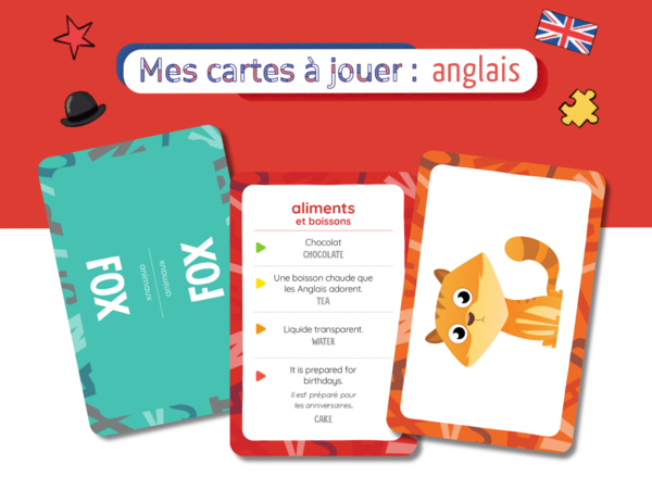 Mes cartes à jouer - Anglais, dès 7 ans