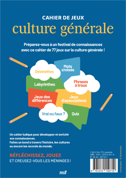 Cahier de jeux - Culture Générale