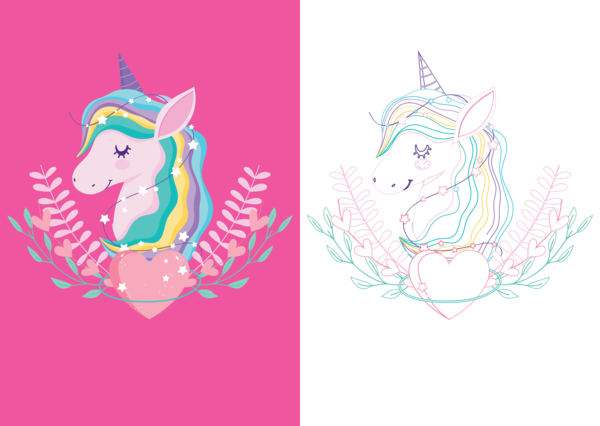 Mon beau carnet de coloriage : Licornes