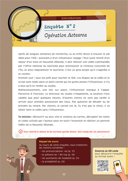 Énigmes in English 4e-3e