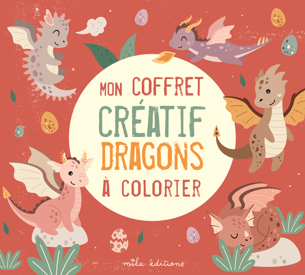 Mon coffret créatif - Dragons à colorier