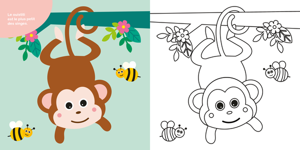 Mon cahier de coloriage - Les animaux du monde, dès 3 ans