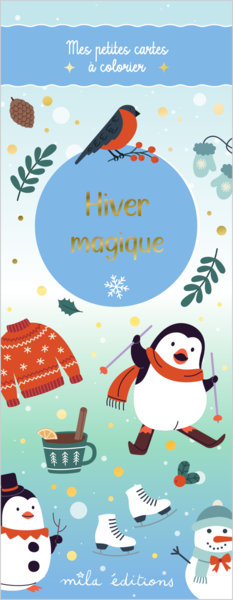 Hiver magique - Mes petites cartes à colorier
