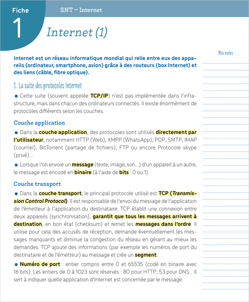 Boite à fiches - Seconde