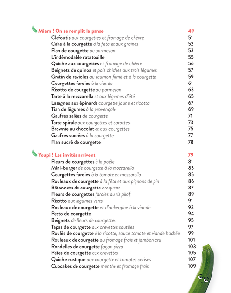 50 recettes géniales à base de courgette