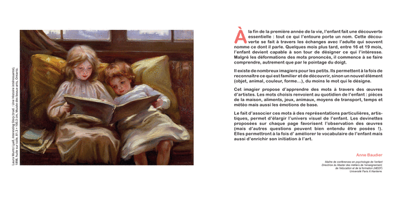 L'Art des tout-petits, Mon premier imagier