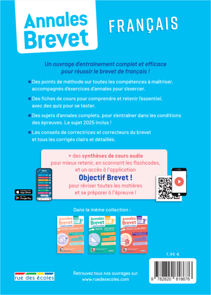 Annales Brevet - Français - 3e - 2026