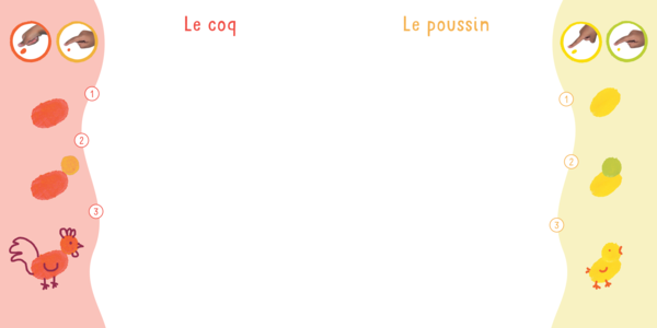 Je peins avec mes doigts - Les animaux de la ferme