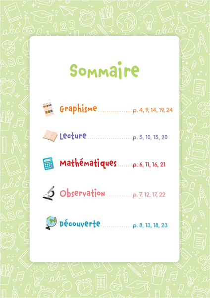 Mon cahier d'activités effaçables - PS