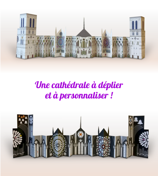 Pochette - Ma cathédrale à déplier, colorier et décorer !