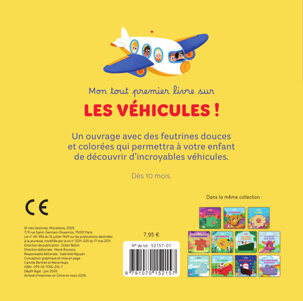 Les véhicules - Mes petits coucous