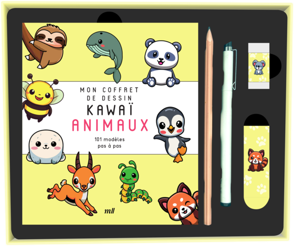 Mon coffret de dessin kawaï - Animaux