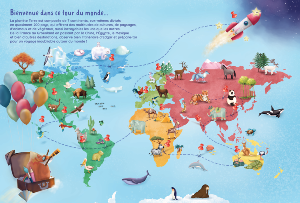 Cherche &amp; trouve Edgar, Autour du monde