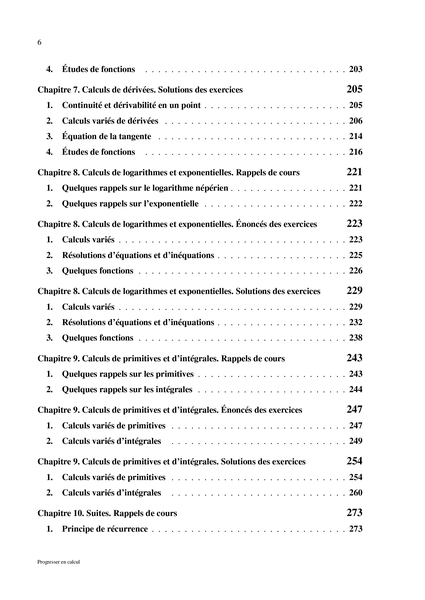 Progresser en calcul - Spécialité Mathématiques