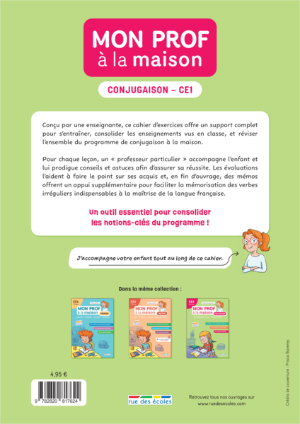 Mon prof à la maison - Conjugaison CE1