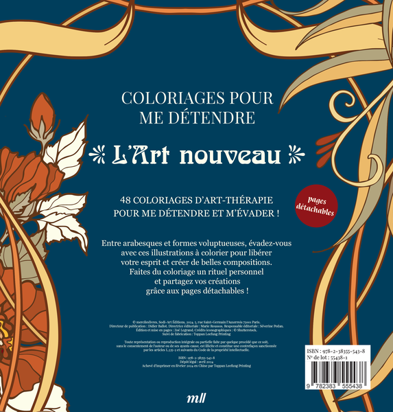  L'Art nouveau - Coloriages pour me détendre