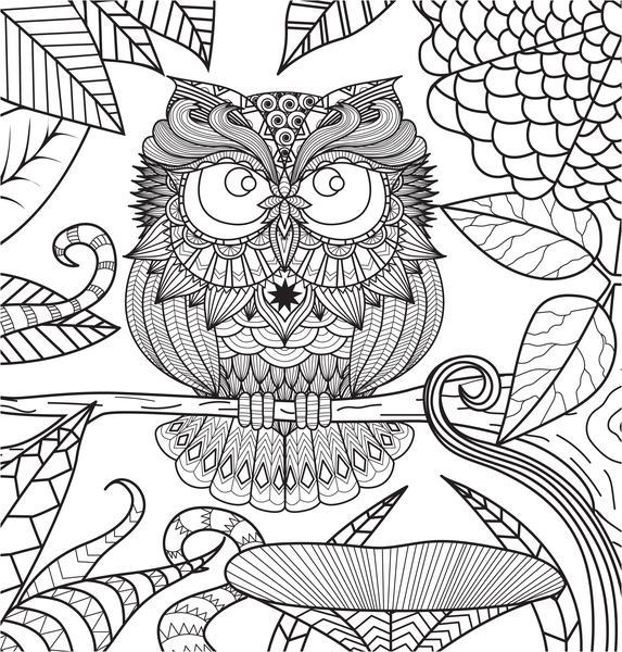 Promenade en forêt - Coloriages pour me détendre
