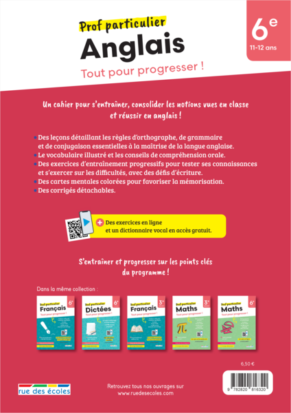 Prof particulier - Anglais 6e