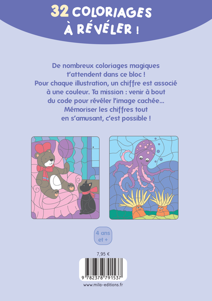 Mon bloc de coloriages magiques - Les chiffres