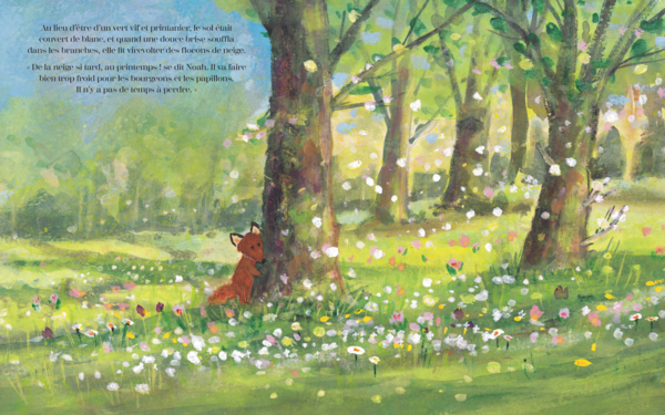 Noah et les fleurs du printemps