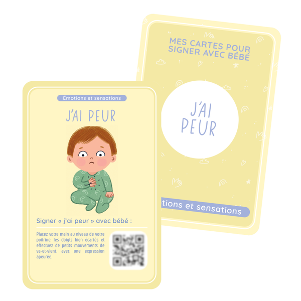 Mes cartes pour signer avec bébé