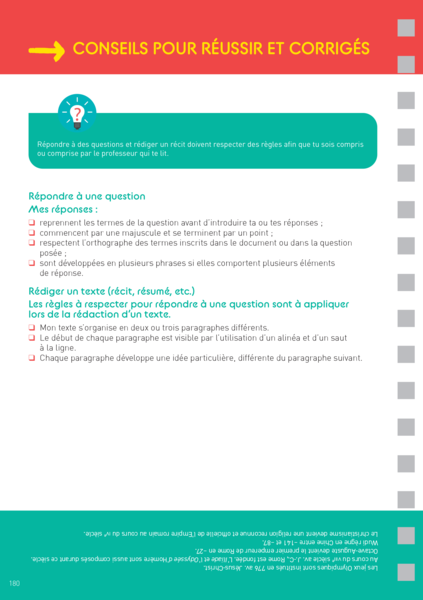Les fiches du collège - 6e