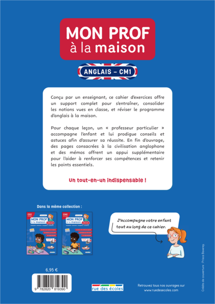 Mon prof à la maison - Anglais CM1