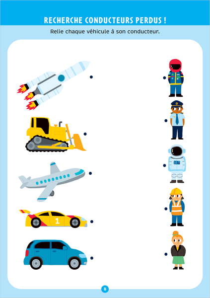 Les transports et les engins - Mon bloc de jeux