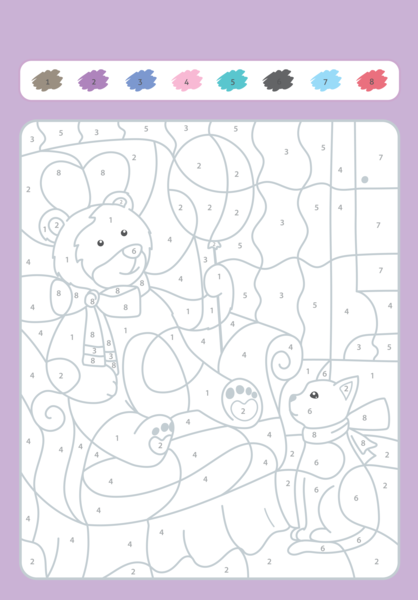 Mon bloc de coloriages magiques - Les chiffres