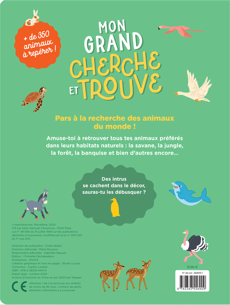 Mon grand cherche et trouve - Les animaux du monde