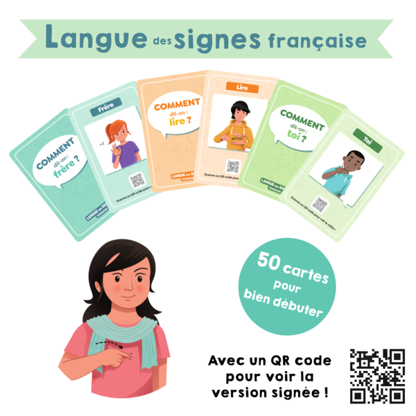 Langue des signes française : 50 cartes pour bien débuter