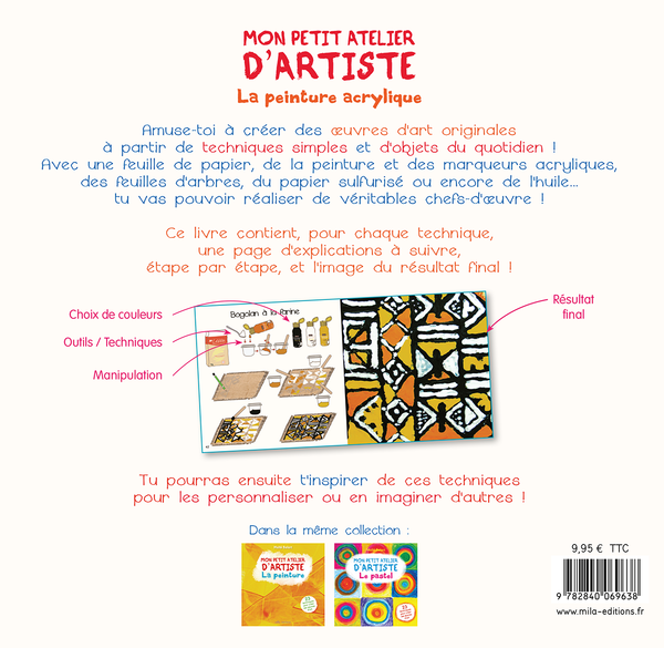 Mon petit atelier d'artiste : La peinture acrylique