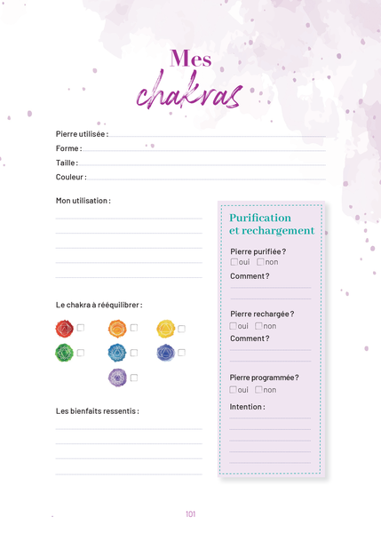 Mon carnet de lithothérapie