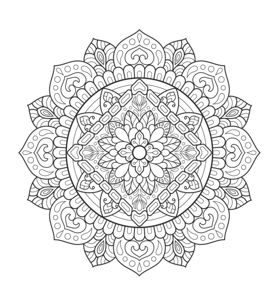 Mandalas végétaux - Coloriages pour me détendre