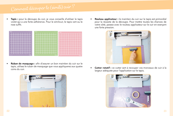 Mes matériaux cricut 100 % cuir et simili