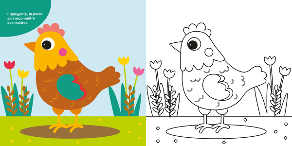 Mon cahier de coloriage - Les animaux de la ferme, dès 3 ans