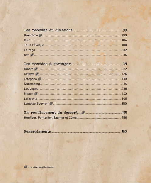 Tartes et salades en escale