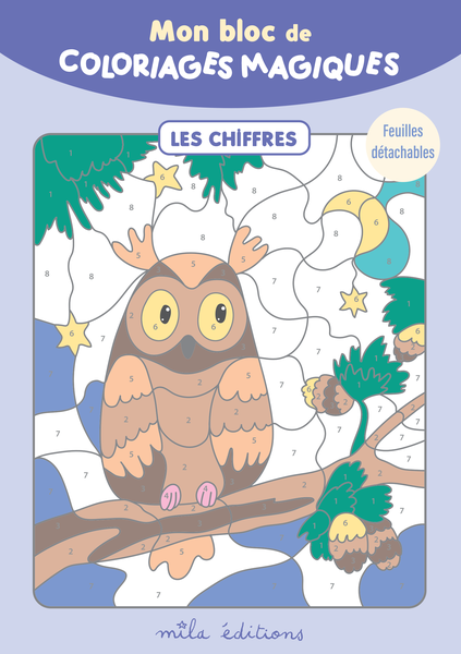 Mon bloc de coloriages magiques - Les chiffres