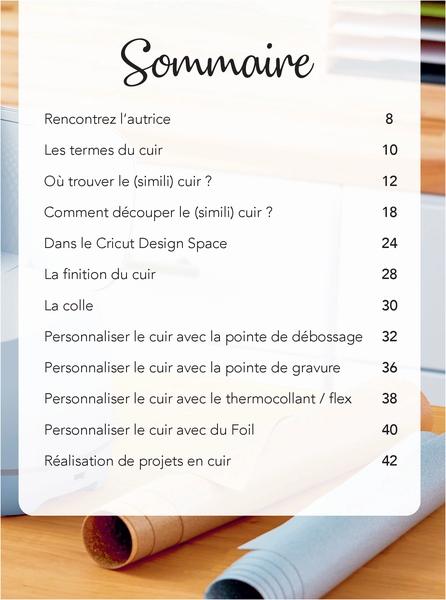 Mes matériaux cricut 100 % cuir et simili
